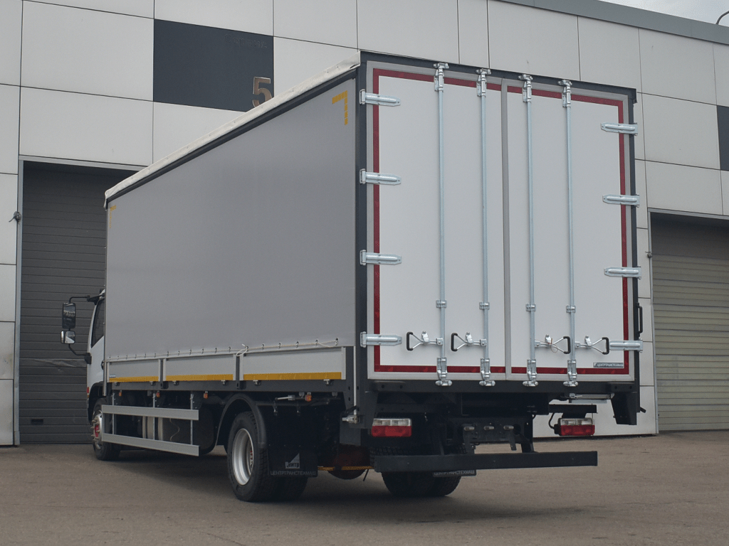 Бортовой тентованный фургон с шторой DongFeng C120L